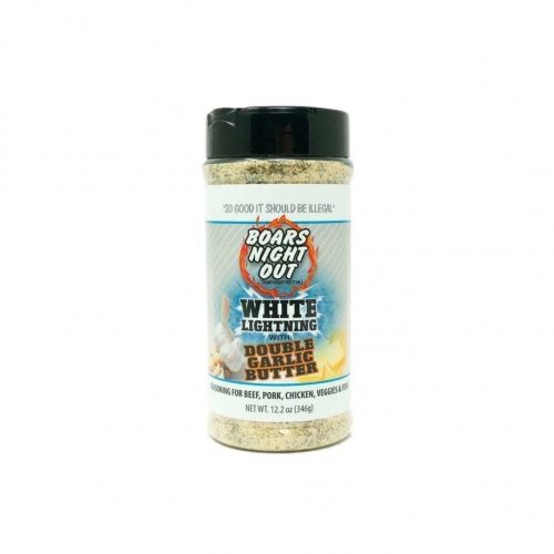 boars night out white lighting double garlic butter barbecue rub meat rub